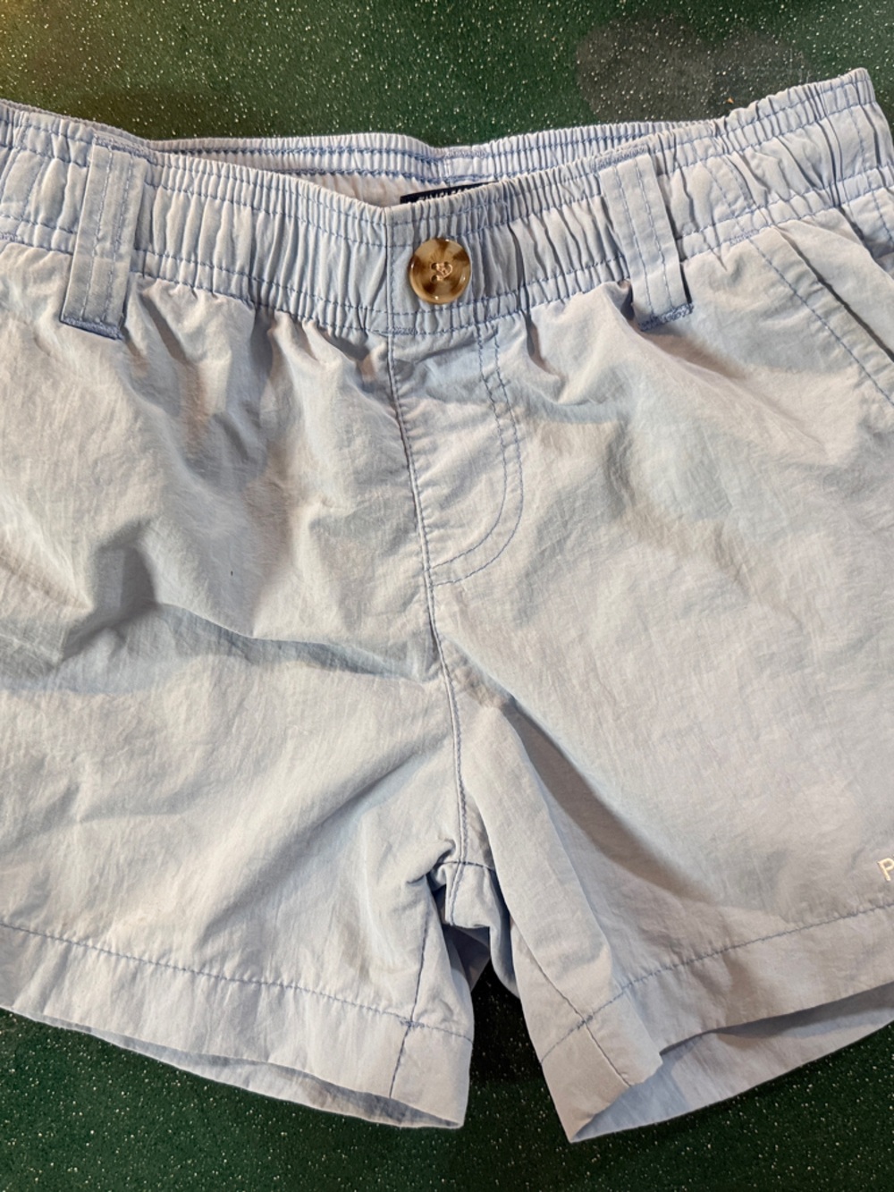 Light Blue Kids Elastic-Waist Shorts